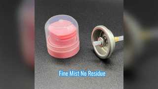 Βαλβίδα ξηρού σαμπουάν: Λεπτή ομίχλη, χωρίς υπολείμματα