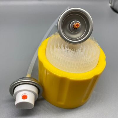 Αγορά OEM Aerosol Valve με καπάκι βούρτσας για συσκευασία αφρού καθαριστικού σπρέι ηλεκτρονική κατασκευή