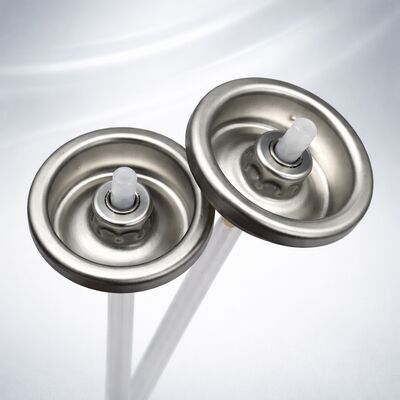 Βαλβίδα αερολύματος ξηρού σαμπουάν ακρίβειας με σχεδιασμό μείωσης υπολειμμάτων, ελεγχόμενη απόδοση σκόνης και λειτουργία πολλαπλών γωνιών 360 °