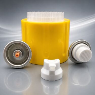 Premium Foam Cleaner Aerosol Valve and Cap System with Dense Foam Output, Secure Cap Protection, and Surface Retention Support